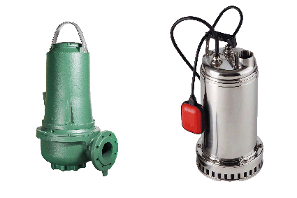 Pompes submersibles de relevage, de drainage et pour eaux usées